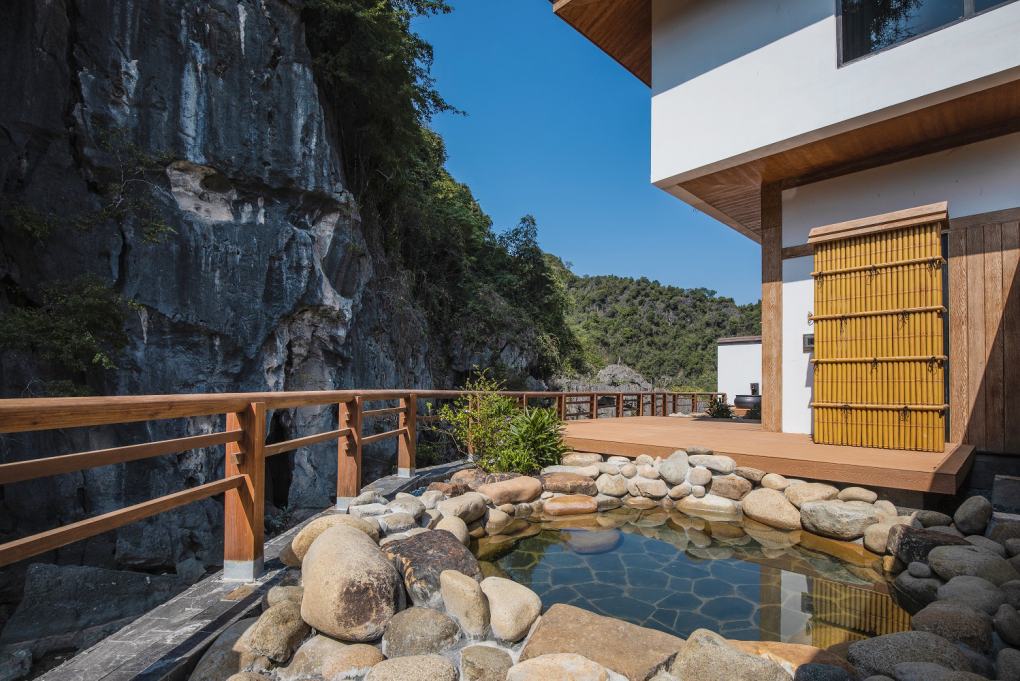 Quy trình tắm onsen phong cách Nhật Bản được thiết kế trong từng biệt thự Sun Onsen Village - Limited Edition. Ảnh: Sun Property
